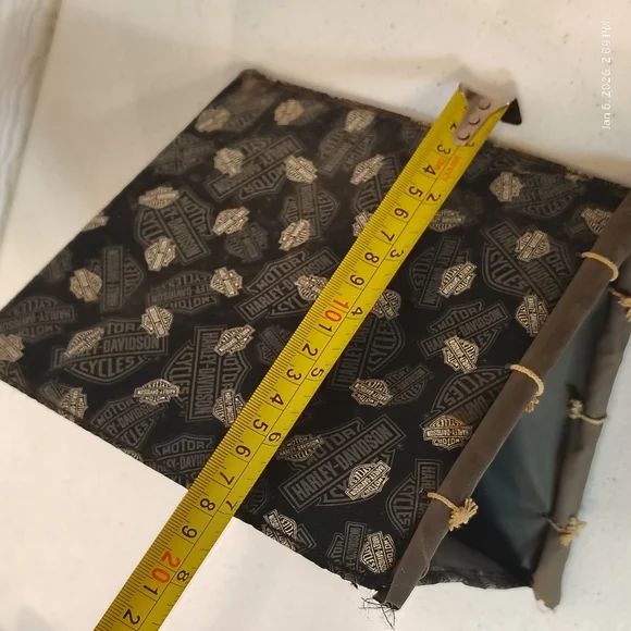 HARLEY DAVIDSON ROAMER BIKER BEAR BEAN PLUSH ''97 Fabric Harley Tent ''99 Set - Picture 10 of 10